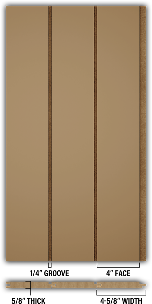 4″ Smooth T&G Modern Shiplap Strips - Individual