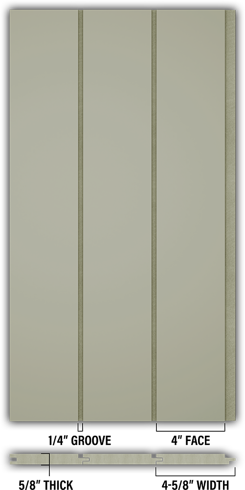 4″ Smooth T&G Modern Shiplap Strips - Individual