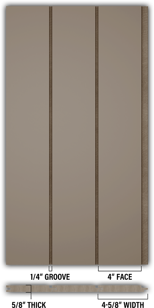 4″ Smooth T&G Modern Shiplap Strips - Individual