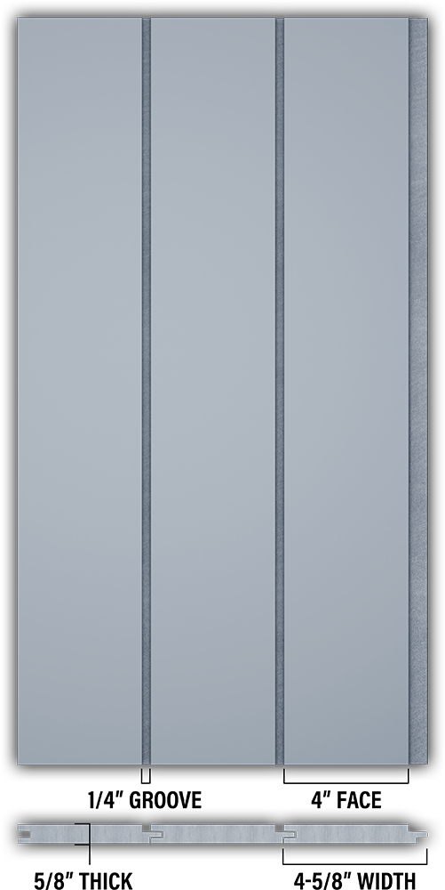 4″ Smooth T&G Modern Shiplap Strips - Individual