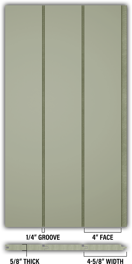 4″ Smooth T&G Modern Shiplap Strips - Individual