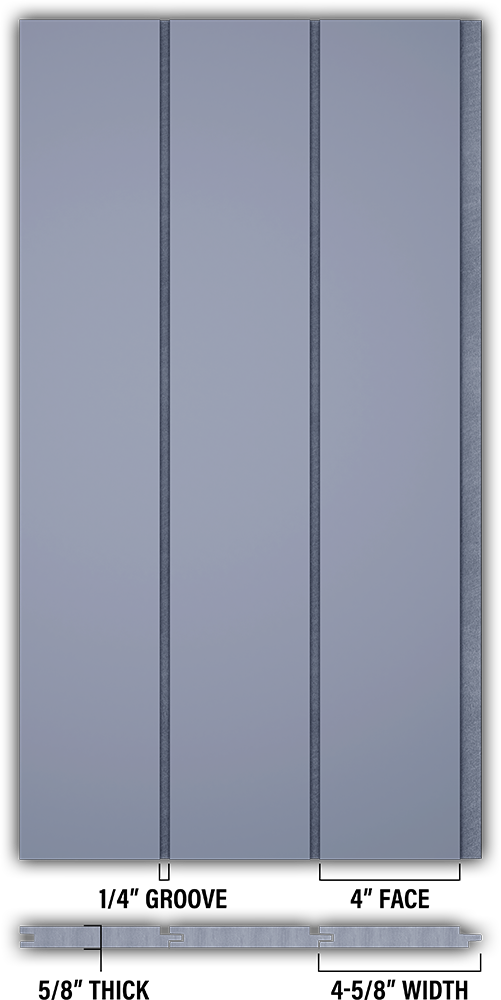 4″ Smooth T&G Modern Shiplap Strips - Individual