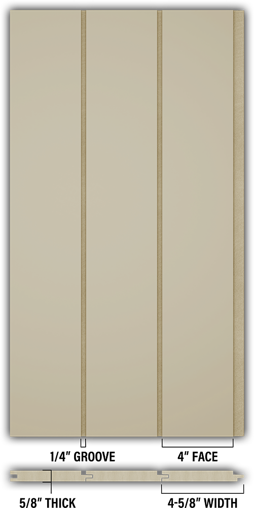 4″ Smooth T&G Modern Shiplap Strips - Individual