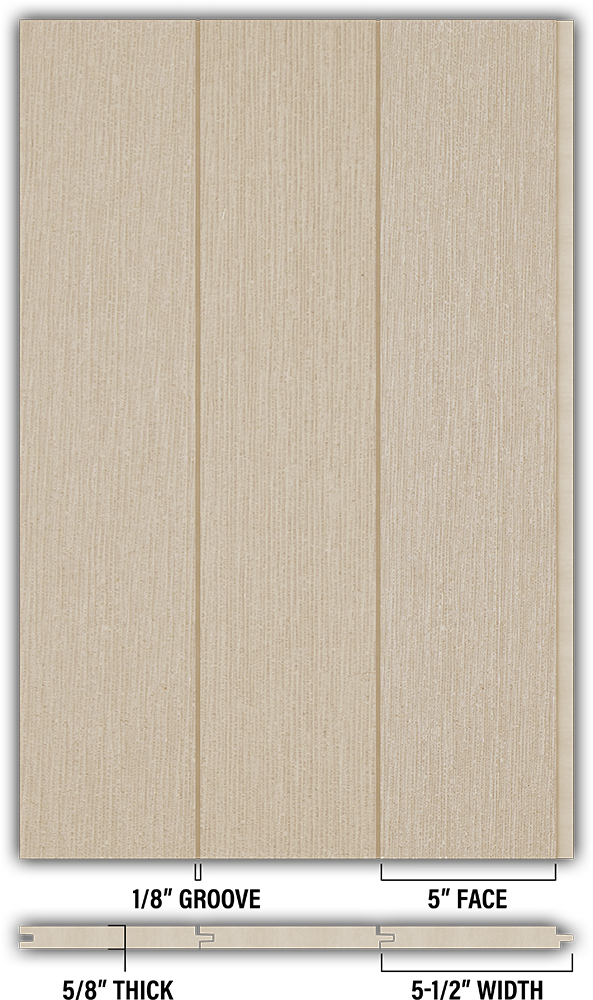 5″ RoughSawn T&G Modern Shiplap Strips - Individual