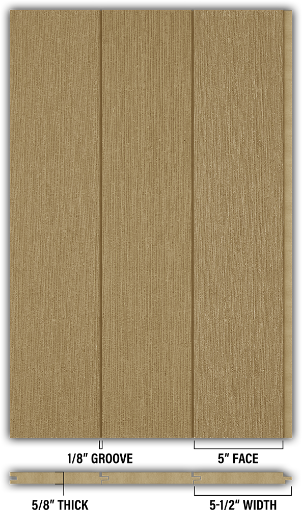 5″ RoughSawn T&G Modern Shiplap Strips - Individual