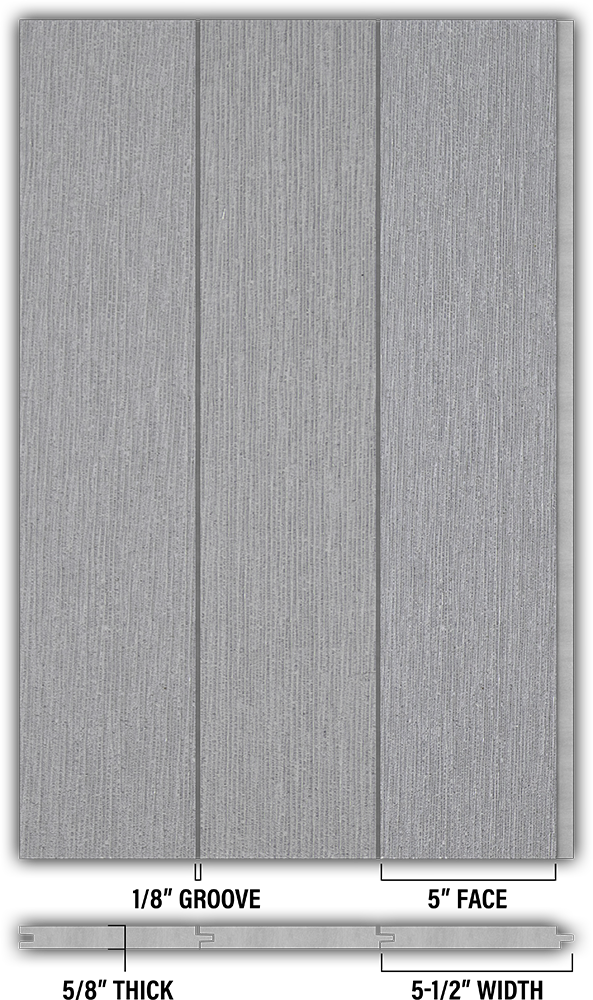 5″ RoughSawn T&G Modern Shiplap Strips - Individual