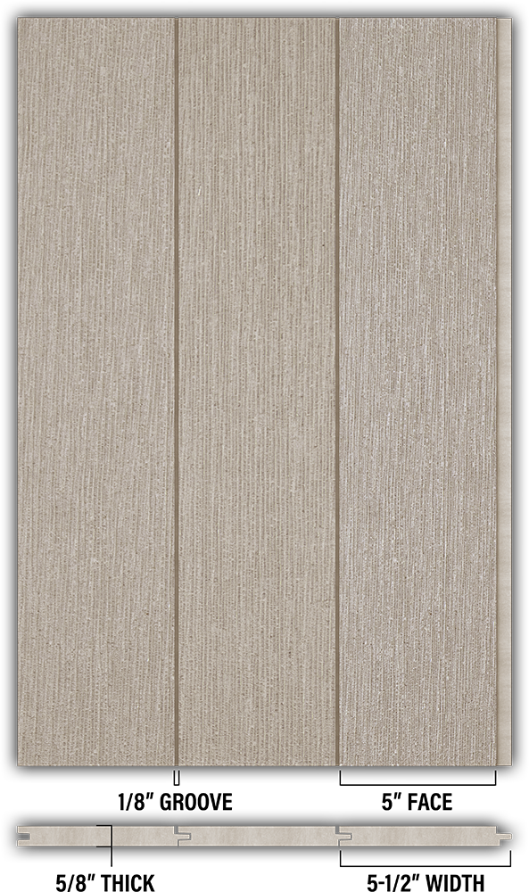 5″ RoughSawn T&G Modern Shiplap Strips - Individual