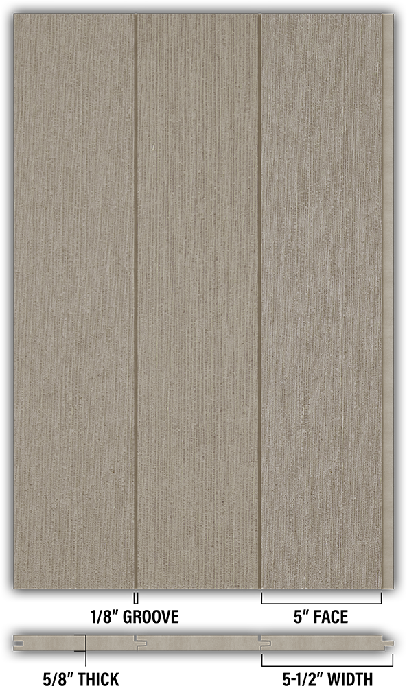 5″ RoughSawn T&G Modern Shiplap Strips - Individual