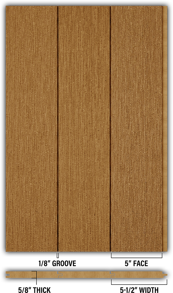 5″ RoughSawn T&G Modern Shiplap Strips - Individual