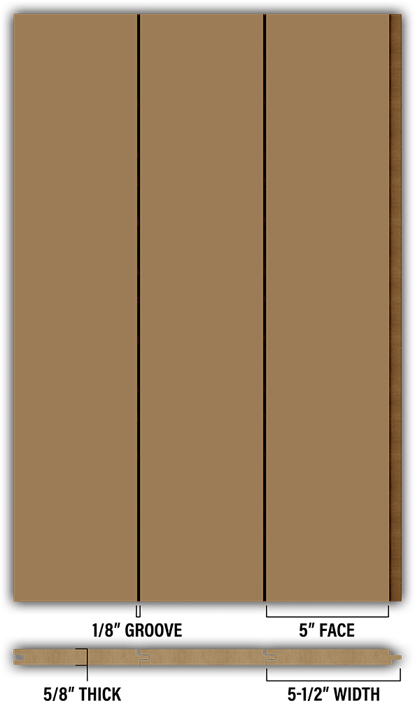 5″ Smooth T&G Modern Shiplap Strips - Individual