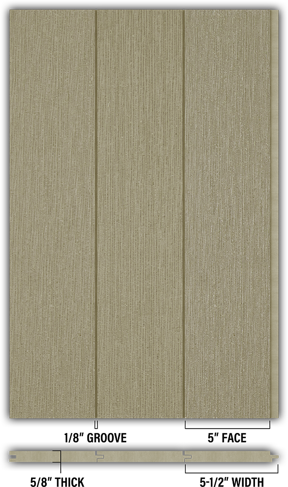 5″ RoughSawn T&G Modern Shiplap Strips - Individual