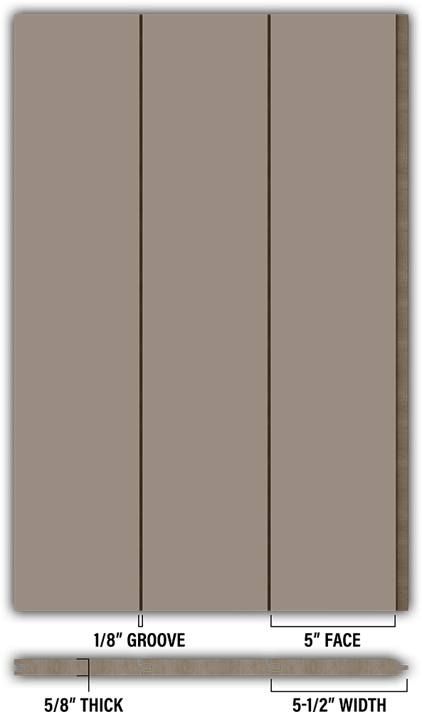 5″ Smooth T&G Modern Shiplap Strips - Individual