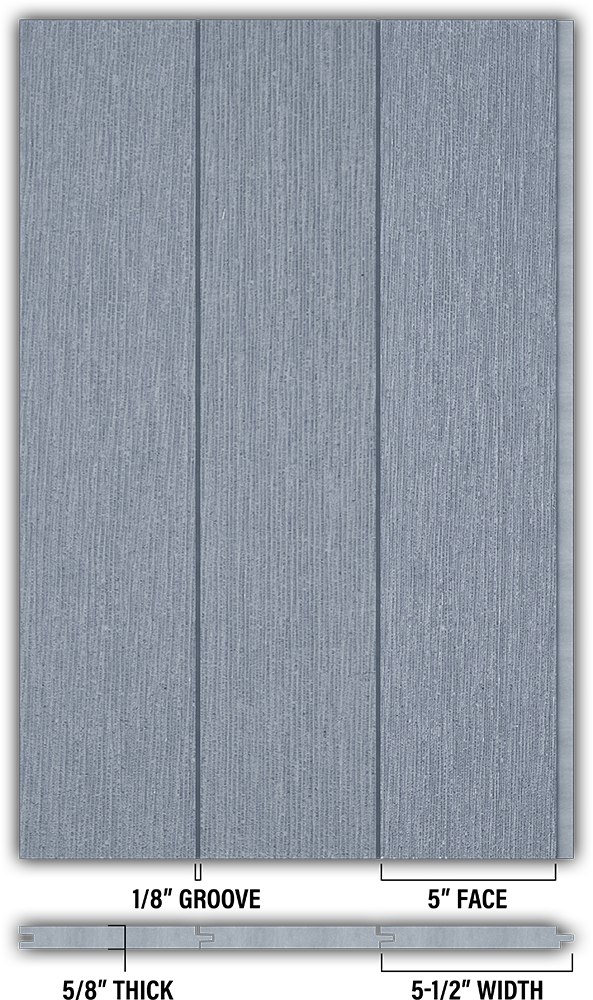 5″ RoughSawn T&G Modern Shiplap Strips - Individual