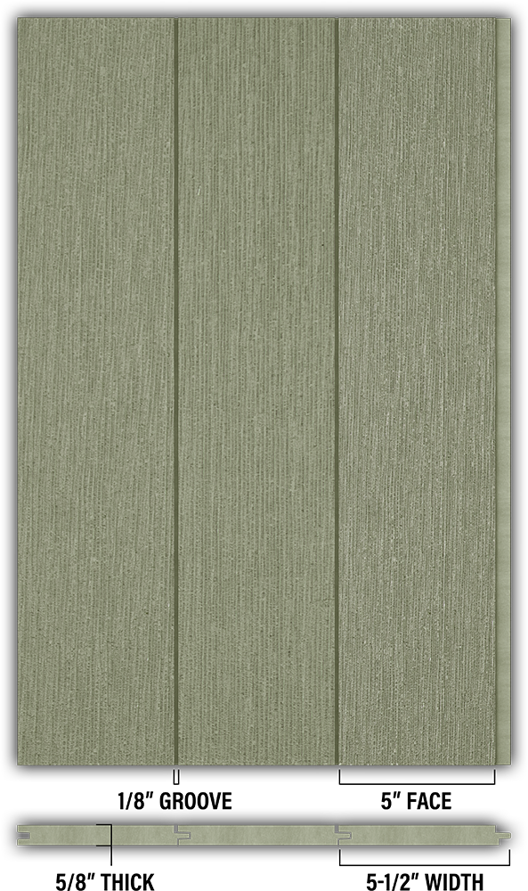 5″ RoughSawn T&G Modern Shiplap Strips - Individual