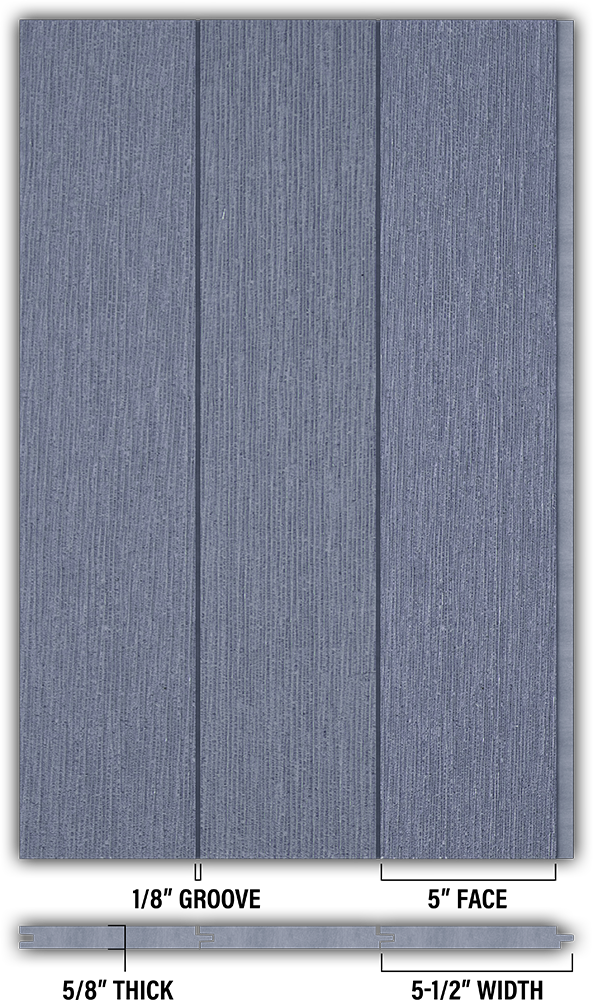 5″ RoughSawn T&G Modern Shiplap Strips - Individual