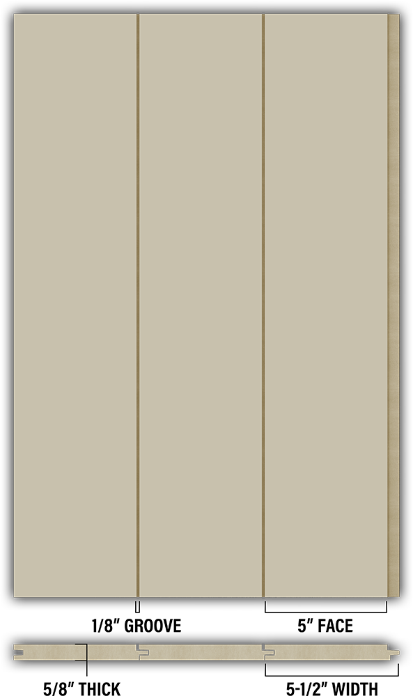 5″ Smooth T&G Modern Shiplap Strips - Individual