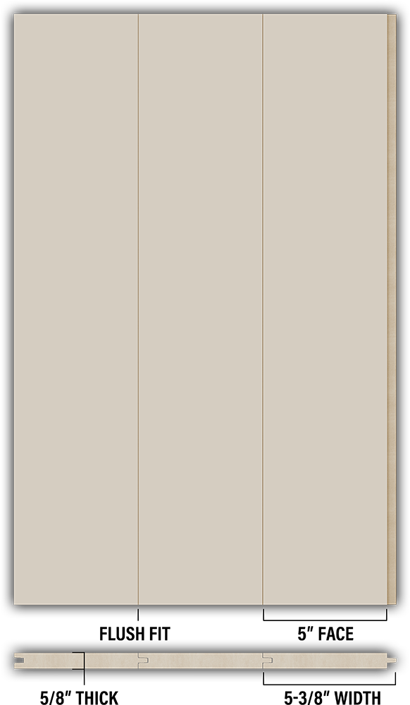 5″ Smooth T&G Modern Shiplap Strips - Individual