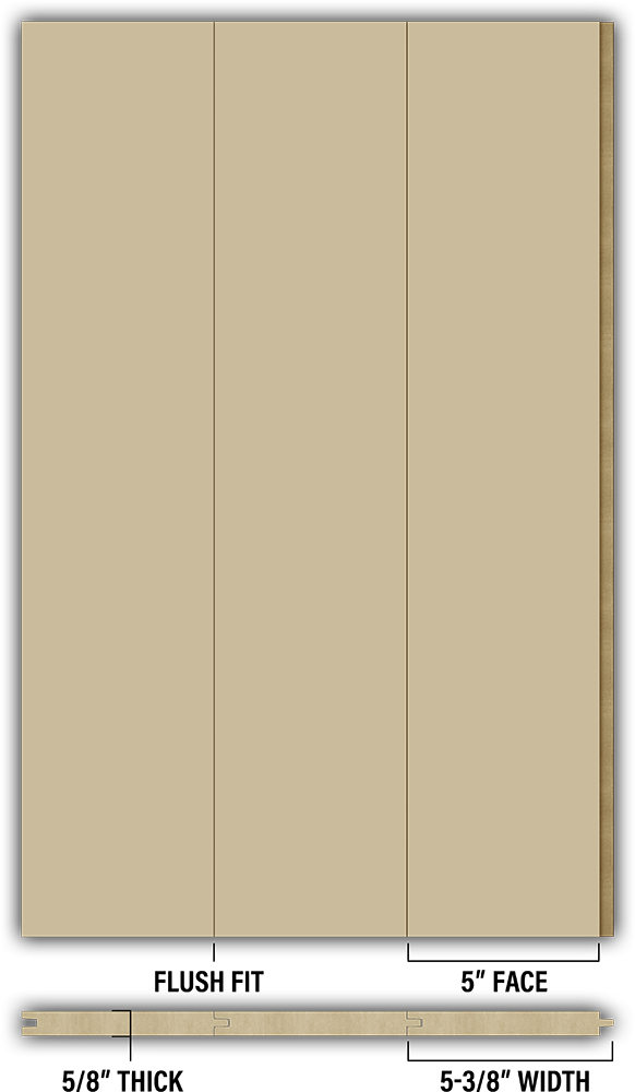 5″ Smooth T&G Modern Shiplap Strips - Individual