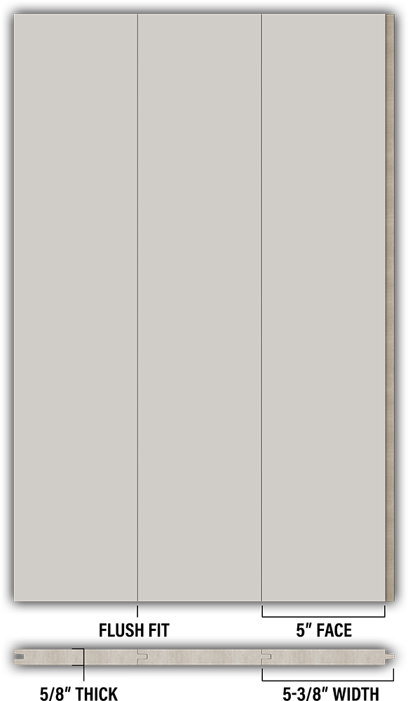 5″ Smooth T&G Modern Shiplap Strips - Individual