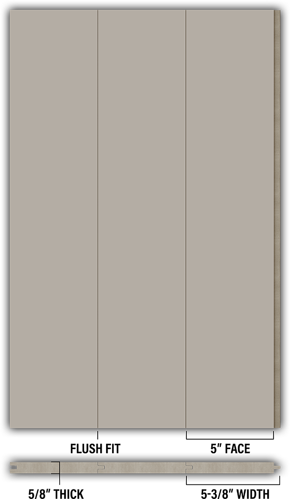 5″ Smooth T&G Modern Shiplap Strips - Individual