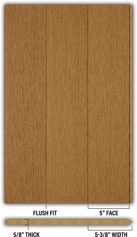 5″ RoughSawn T&G Modern Shiplap Strips - Individual