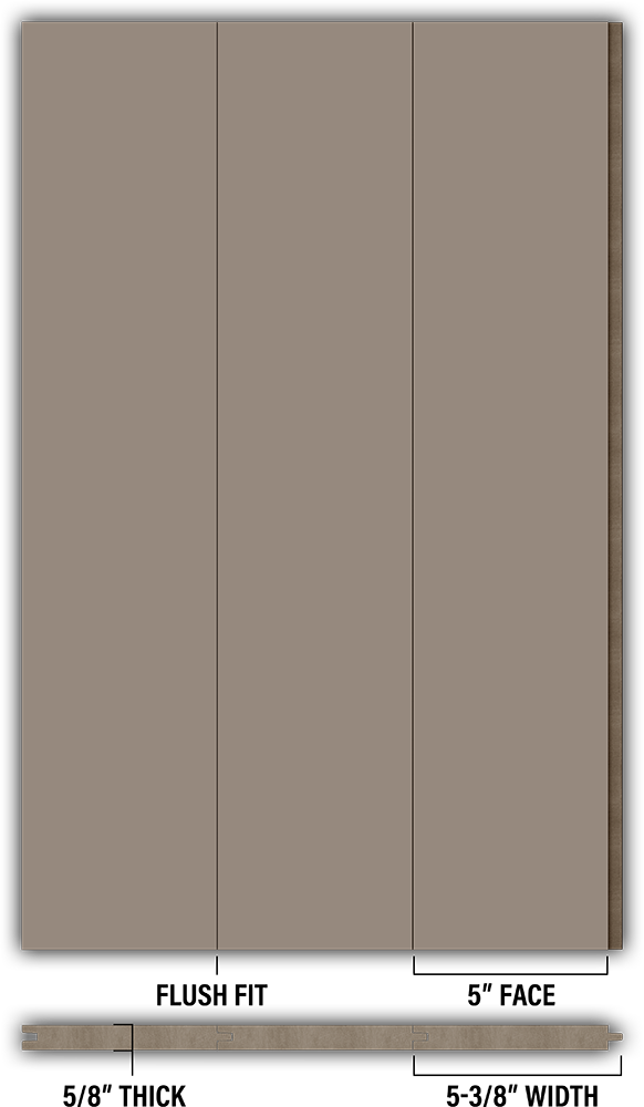 5″ Smooth T&G Modern Shiplap Strips - Individual