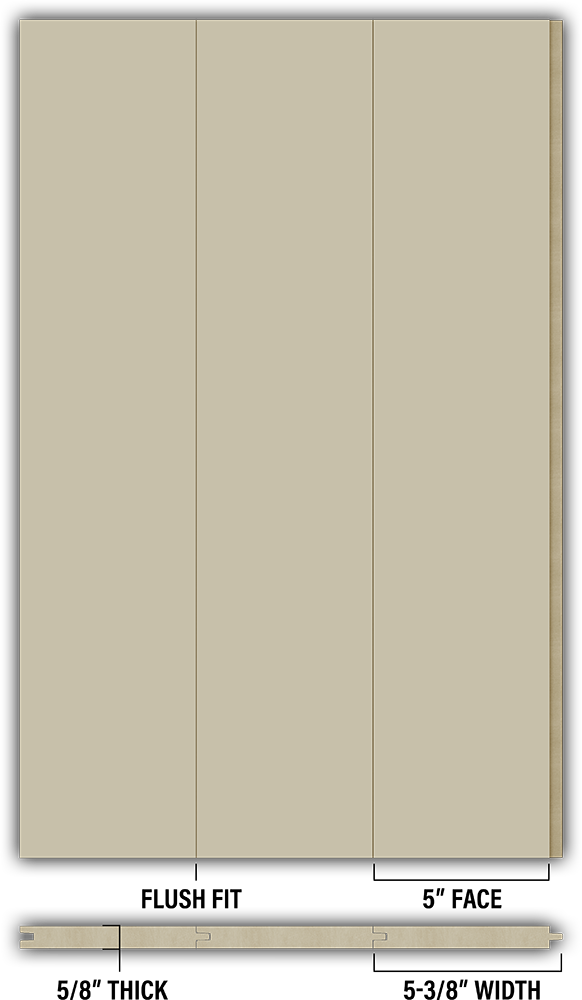 5″ Smooth T&G Modern Shiplap Strips - Individual