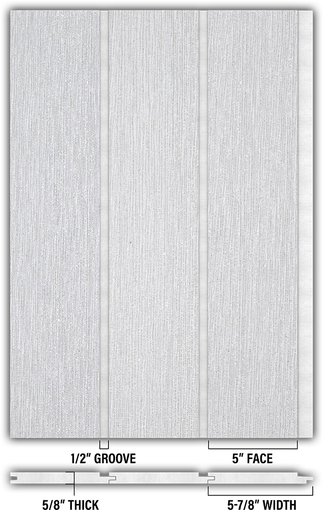 5″ RoughSawn T&G Modern Shiplap Strips - Individual