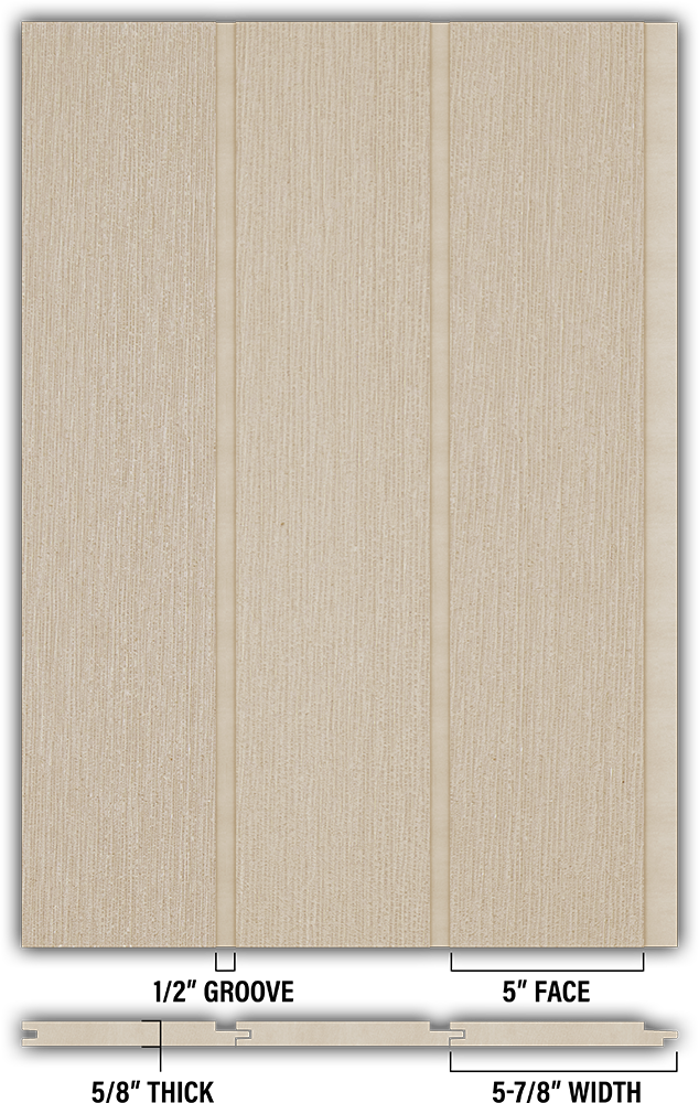 5″ RoughSawn T&G Modern Shiplap Strips - Individual