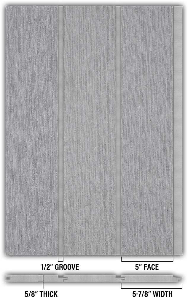 5″ RoughSawn T&G Modern Shiplap Strips - Individual