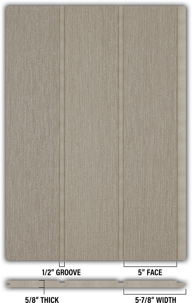 5″ RoughSawn T&G Modern Shiplap Strips - Individual