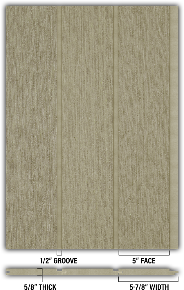 5″ RoughSawn T&G Modern Shiplap Strips - Individual