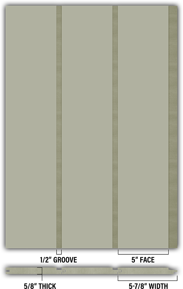 5″ Smooth T&G Modern Shiplap Strips - Individual