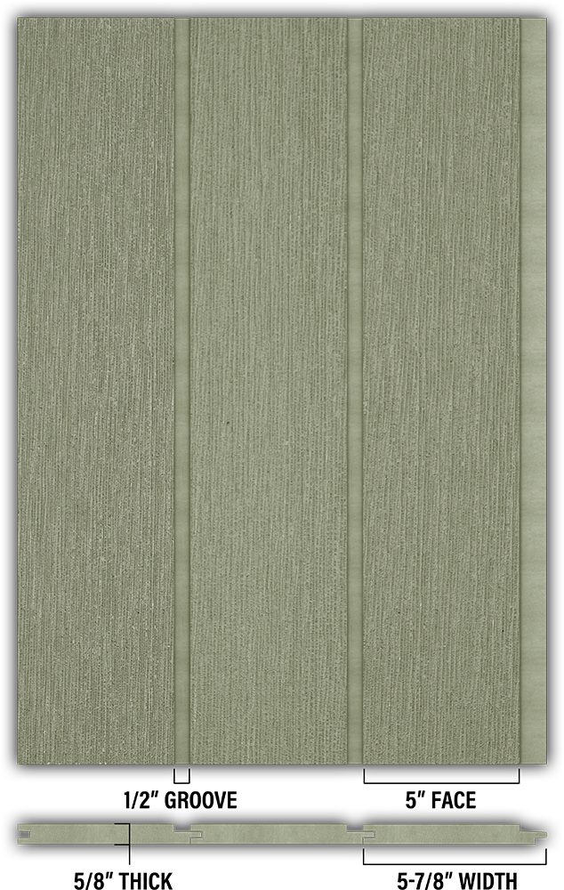 5″ RoughSawn T&G Modern Shiplap Strips - Individual