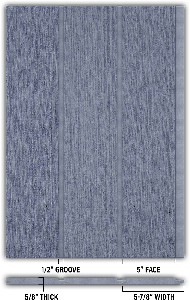 5″ RoughSawn T&G Modern Shiplap Strips - Individual