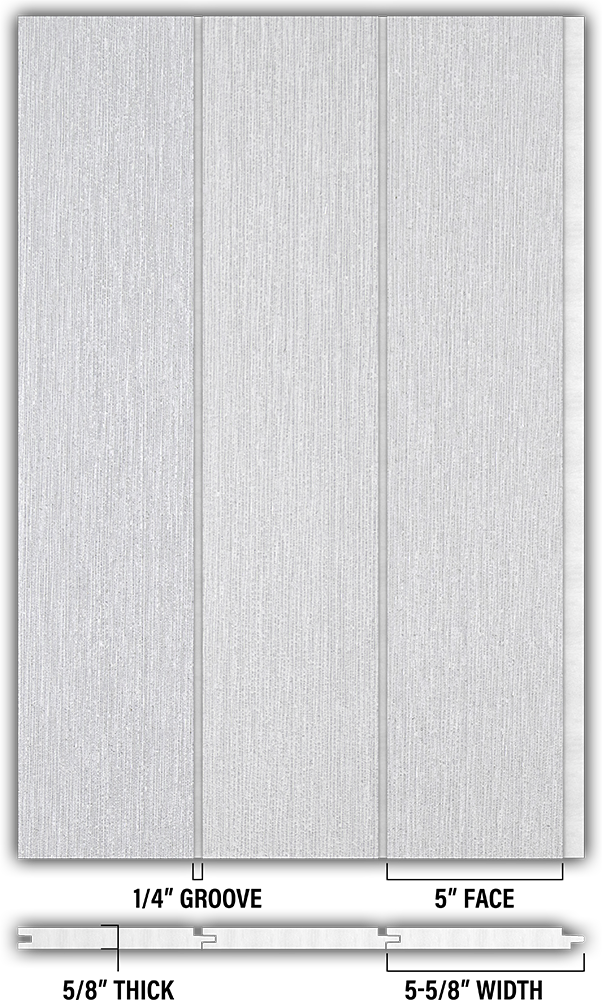 5″ RoughSawn T&G Modern Shiplap Strips - Individual