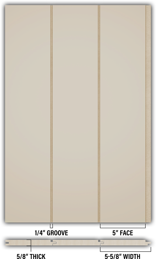 5″ Smooth T&G Modern Shiplap Strips - Individual
