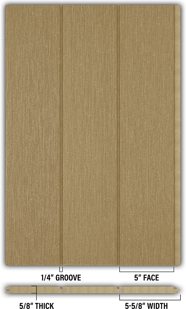 5″ RoughSawn T&G Modern Shiplap Strips - Individual