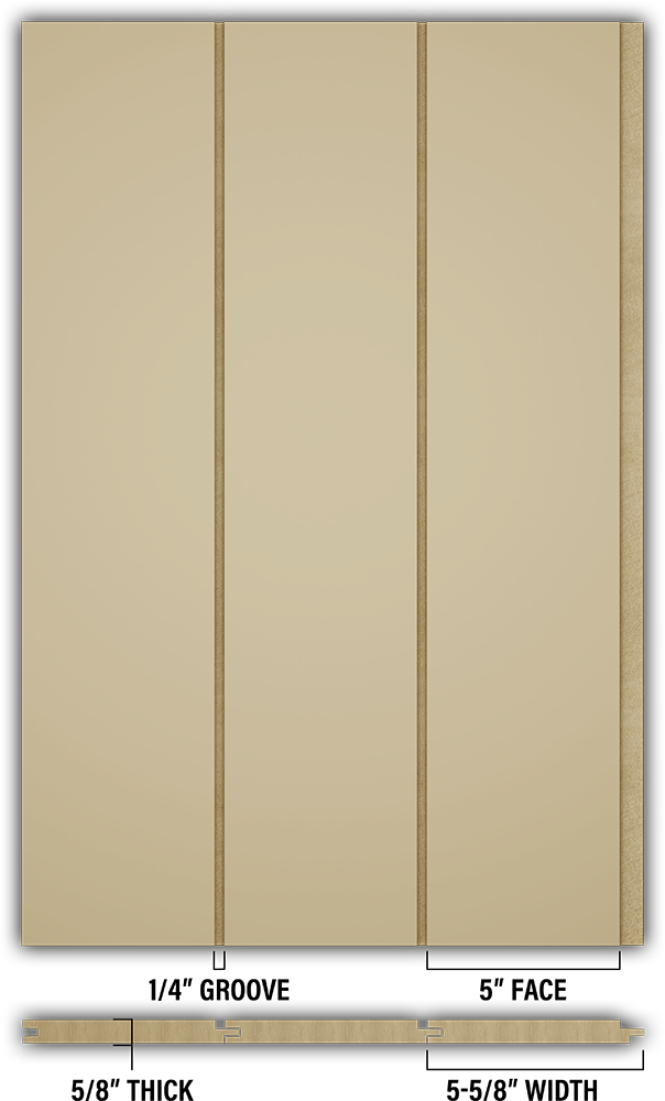 5″ Smooth T&G Modern Shiplap Strips - Individual
