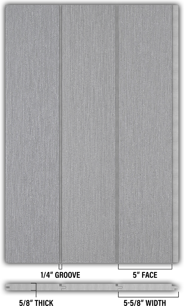 5″ RoughSawn T&G Modern Shiplap Strips - Individual