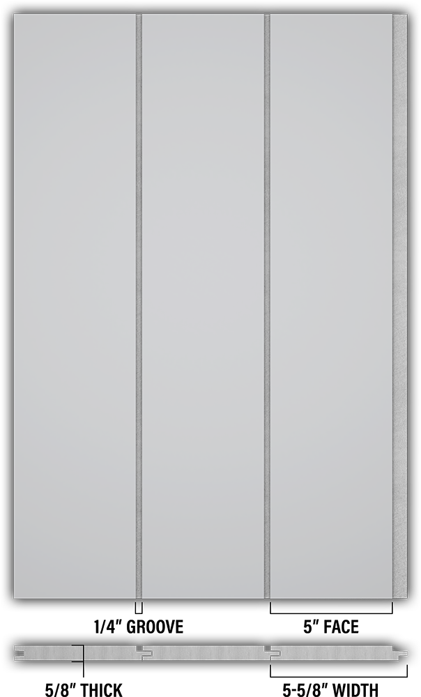 5″ Smooth T&G Modern Shiplap Strips - Individual
