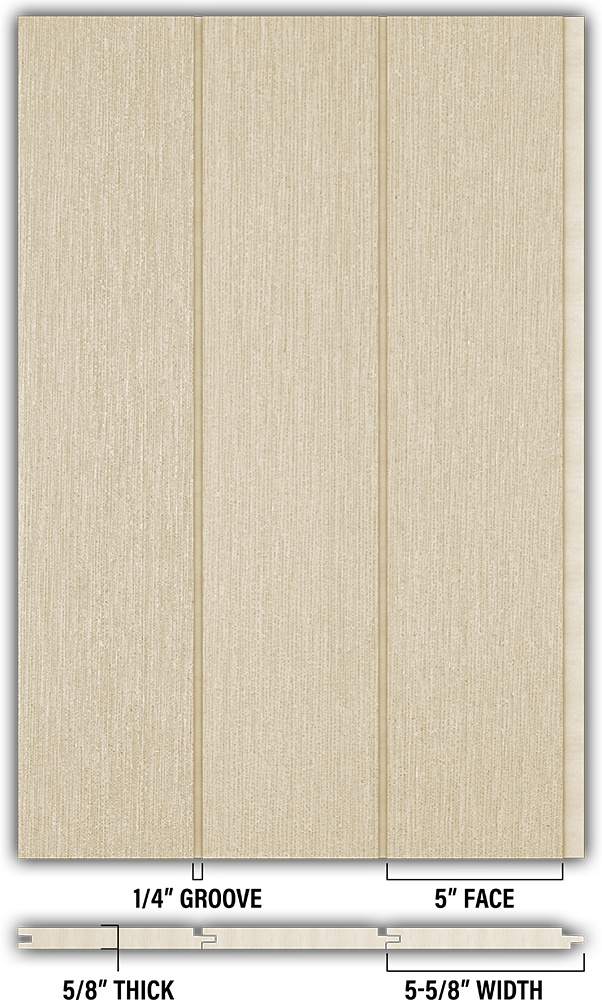 5″ RoughSawn T&G Modern Shiplap Strips - Individual