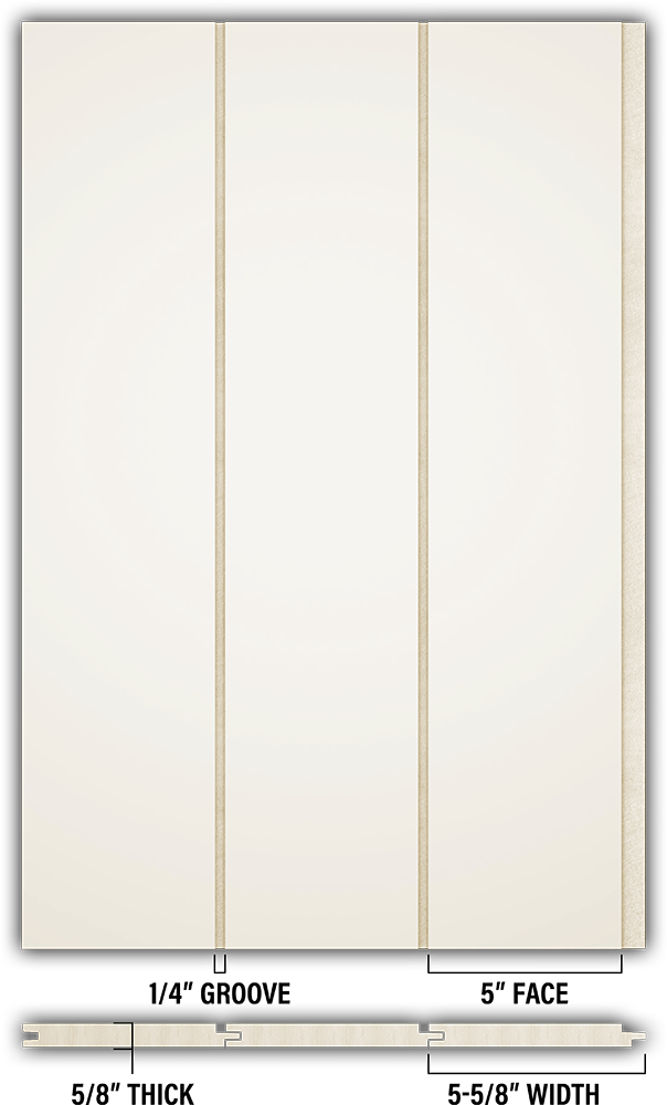 5″ Smooth T&G Modern Shiplap Strips - Individual