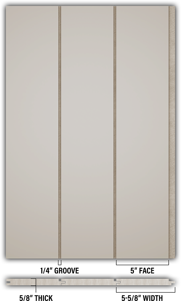 5″ Smooth T&G Modern Shiplap Strips - Individual