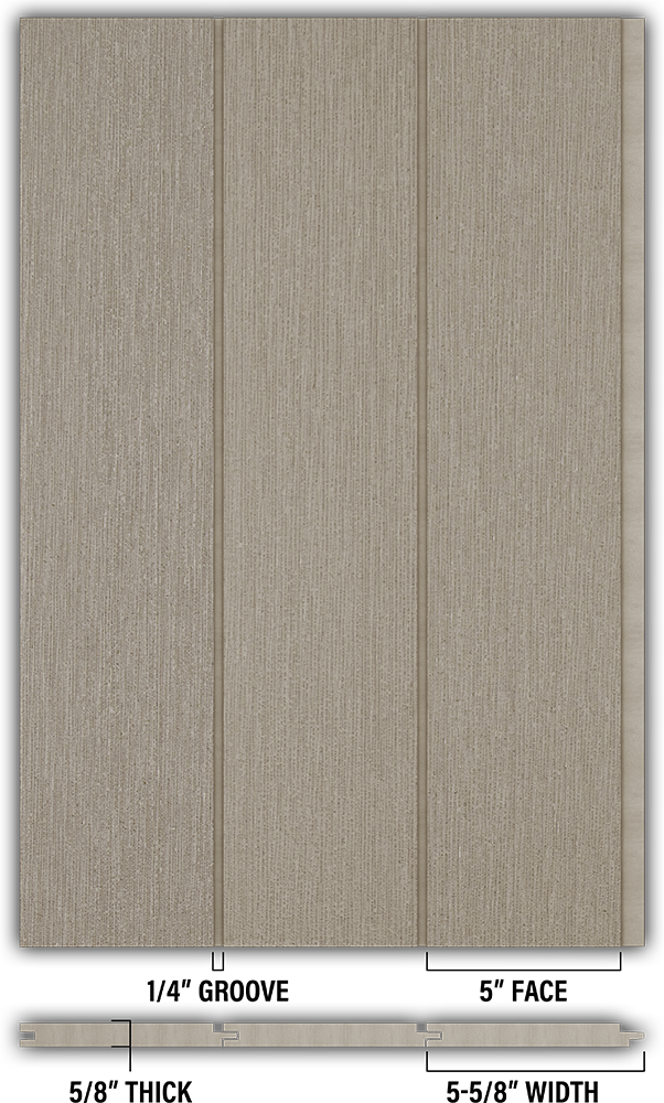 5″ RoughSawn T&G Modern Shiplap Strips - Individual