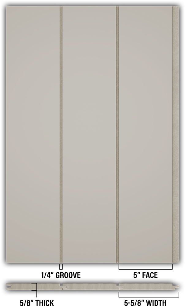 5″ Smooth T&G Modern Shiplap Strips - Individual
