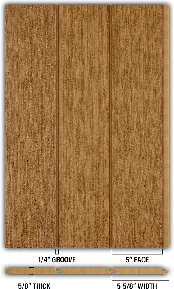 5″ RoughSawn T&G Modern Shiplap Strips - Individual