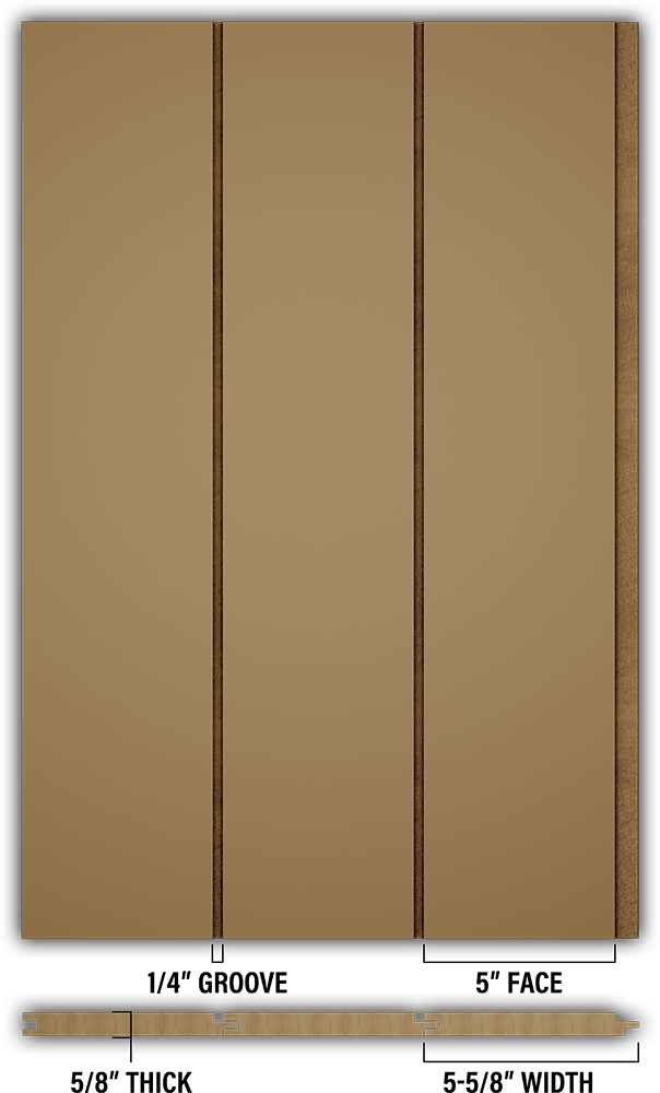5″ Smooth T&G Modern Shiplap Strips - Individual