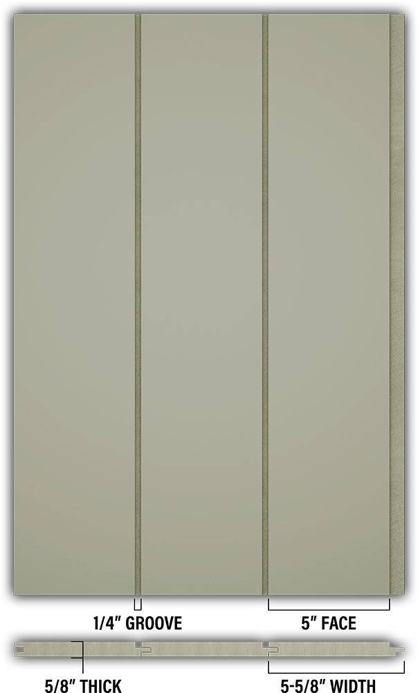 5″ Smooth T&G Modern Shiplap Strips - Individual