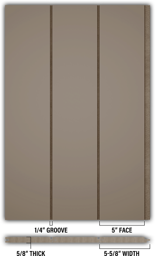 5″ Smooth T&G Modern Shiplap Strips - Individual